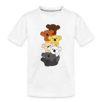 Bear Brotherhood Flag Pride LGBTQ Koala Bunch - T-shirt bio Premium Enfant - blanc - Devant
