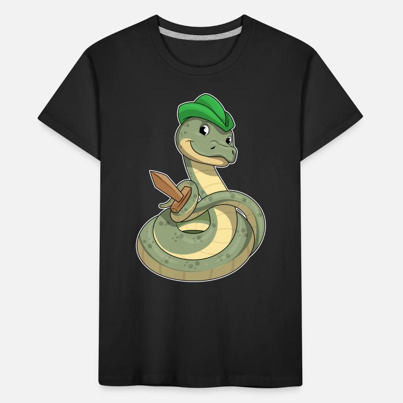 Serpent avec épée T-shirt bio Premium Enfant