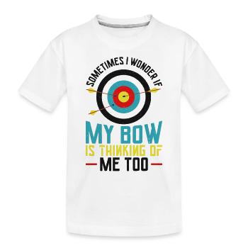Archery Bow Archer Vintage Target - T-shirt bio Premium Enfant - blanc - Devant