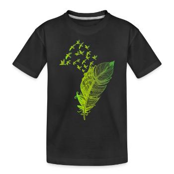 Bounce - Kids' Premium Organic T-Shirt - black - Front
