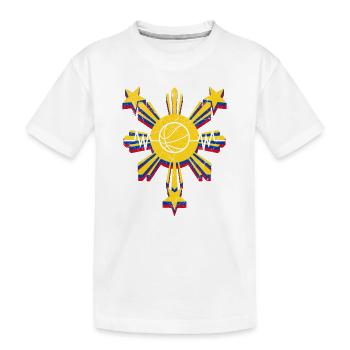 Philippines Filipino Flag Basketball I Gift - Kids' Premium Organic T-Shirt - white - Front