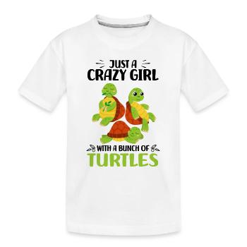 Schildkröten - Kinder Premium Bio T-Shirt - Weiß - Vorne