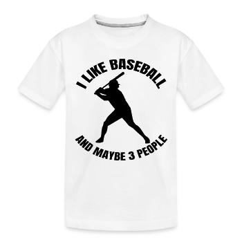 Cadeau de baseball Amateur de baseball Jeu de baseball - T-shirt bio Premium Enfant - blanc - Devant
