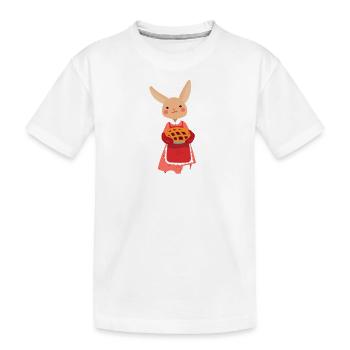Cuisine de gâteau au lapin délicieuse - T-shirt bio Premium Enfant - blanc - Devant