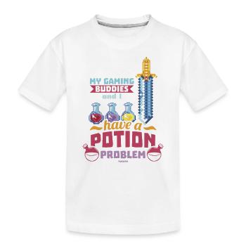 Game Nerd Spielkonsole Gaming zocken Gamepad - Kinder Premium Bio T-Shirt - Weiß - Vorne