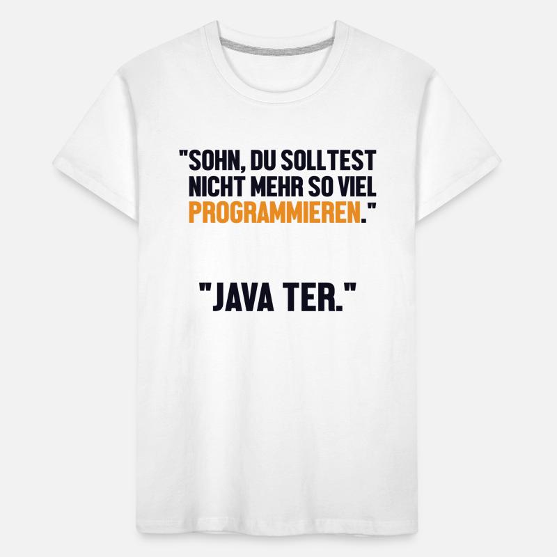 Sohn Programmieren Ja Vater Developer Coder Kinder Premium Bio T-Shirt