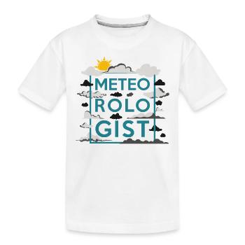 Météorologue Prévisions météorologiques - T-shirt bio Premium Enfant - blanc - Devant