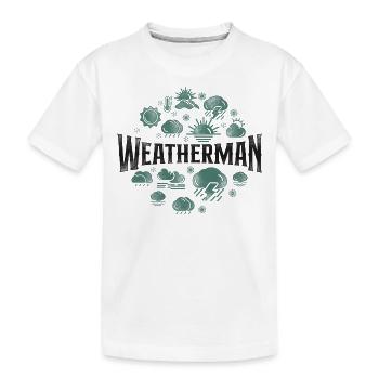 Météorologue Prévisions météorologiques - T-shirt bio Premium Enfant - blanc - Devant