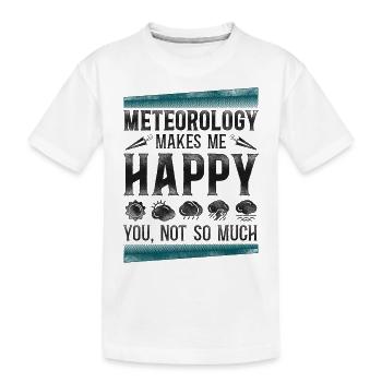 Météorologue Prévisions météorologiques - T-shirt bio Premium Enfant - blanc - Devant