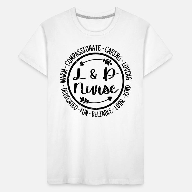 L & D Krankenschwester Kinder Premium Bio T-Shirt