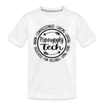 Technologie de mammographie - T-shirt bio Premium Enfant - blanc - Devant