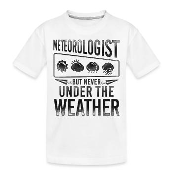Météorologue Prévisions météorologiques - T-shirt bio Premium Enfant - blanc - Devant