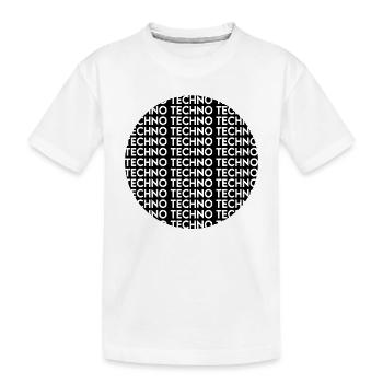 Techno - T-shirt bio Premium Enfant - blanc - Devant