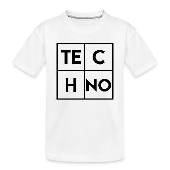 Techno - T-shirt bio Premium Enfant - blanc - Devant
