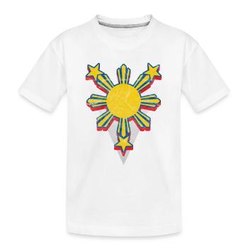 Philippines Filipino Flag Sun Pride I Gift - Kids' Premium Organic T-Shirt - white - Front