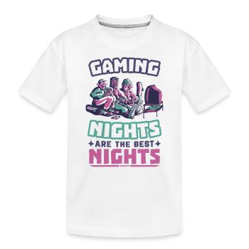 Game Nerd Spielkonsole Gaming zocken Gamepad - Kinder Premium Bio T-Shirt - Weiß - Vorne