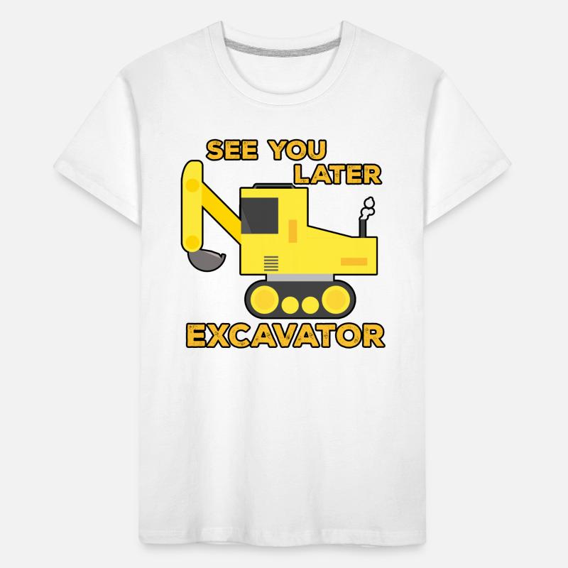 Excavator Construction Site Construction Worker Construction Later I Gift Kids' Premium Organic T-Shirt