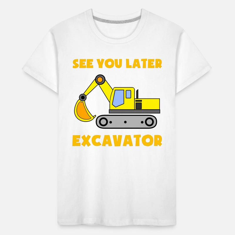 Excavator Construction Site Construction Worker Construction Later I Gift Kids' Premium Organic T-Shirt