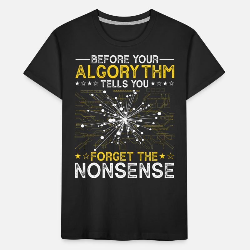 Artificial Intelligence Algorithm Programmer Kinder Premium Bio T-Shirt