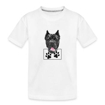Cane Corso Personal Stalker - Kinder Premium Bio T-Shirt - Weiß - Vorne