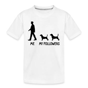 Je veux dire Followers Beagle Dog Dog Breeder - T-shirt bio Premium Enfant - blanc - Devant