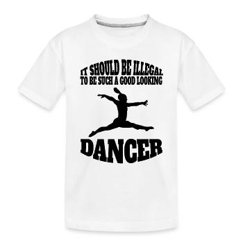Danseuse Ballerine Danse Ballet Cadeau Cours de Danse - T-shirt bio Premium Enfant - blanc - Devant