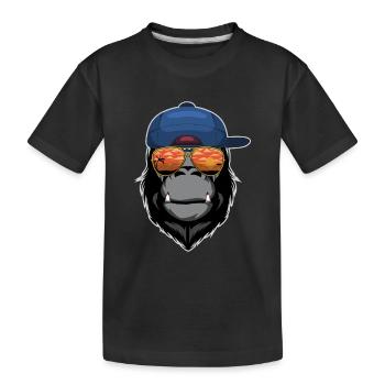 Singe - T-shirt bio Premium Enfant - noir - Devant