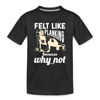 Sommer Fitness abnehmen Frau Mutter - Kinder Premium Bio T-Shirt - Schwarz - Vorne