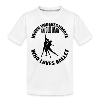 Ballerina Geschenk Ballett Tänzer Tanz Tanzkurs - Kinder Premium Bio T-Shirt - Weiß - Vorne