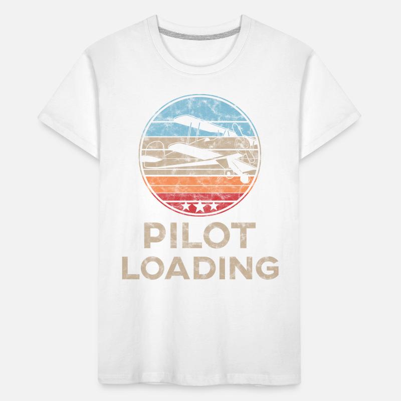 Airplane Pilot Flying Training I Gift Kids' Premium Organic T-Shirt