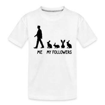 I Mes followers Lapin Lapin Éleveur Lapin - T-shirt bio Premium Enfant - blanc - Devant
