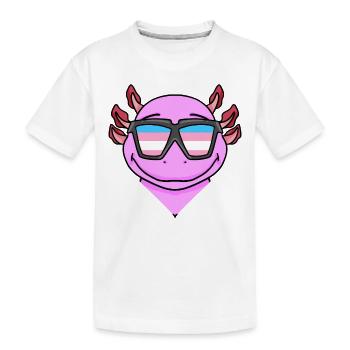 Transgenre Transsexuel Axolotl Cadeau - T-shirt bio Premium Enfant - blanc - Devant