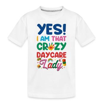 Childcare Daycare Provider Teacher - Kids' Premium Organic T-Shirt - white - Front