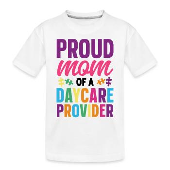 Childcare Daycare Provider Teacher - Kids' Premium Organic T-Shirt - white - Front