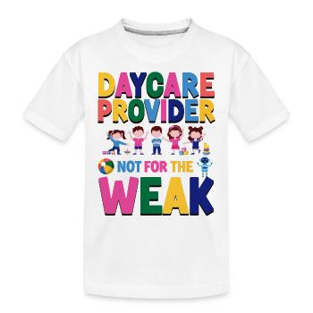 Childcare Daycare Provider Teacher - Kids' Premium Organic T-Shirt - white - Front