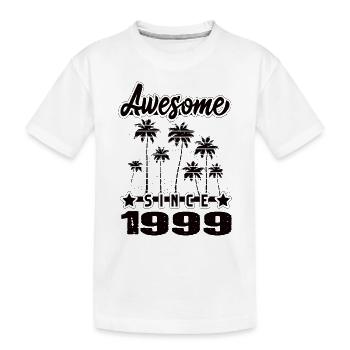 Awesome Since 1999 - Kinder Premium Bio T-Shirt - Weiß - Vorne