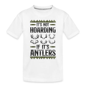 Buck Deer Hunting Hunter Vintage - T-shirt bio Premium Enfant - blanc - Devant