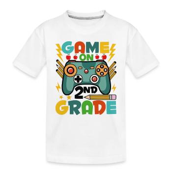 Jeu Sur Le 2ème Grade - T-shirt bio Premium Enfant - blanc - Devant