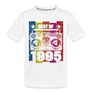 Meilleur de 1995 Stéréo Radio Cassette Player - T-shirt bio Premium Enfant - blanc - Devant