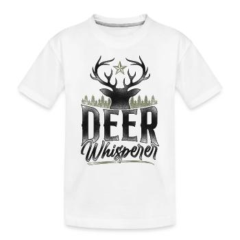 Buck Deer Hunting Hunter Vintage - T-shirt bio Premium Enfant - blanc - Devant