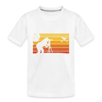 Ne perdez jamais la concentration - T-shirt bio Premium Enfant - blanc - Devant