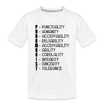 Technicien en pharmacie Technicien technicien en pharmacie Idée cadeau - T-shirt bio Premium Enfant - blanc - Devant