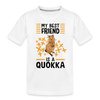 Quokka est mon ami kangourou à queue courte - T-shirt bio Premium Enfant - blanc - Devant