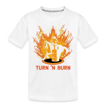 Tourner et brûler - T-shirt bio Premium Enfant - blanc - Devant