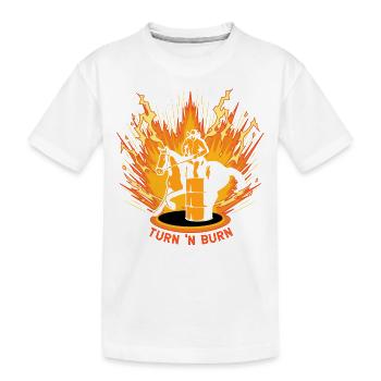 Tourner et brûler - T-shirt bio Premium Enfant - blanc - Devant