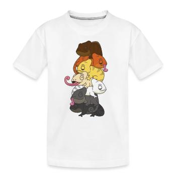 Bear Brotherhood Flag Pride LGBTQ Chameleon Bunch - T-shirt bio Premium Enfant - blanc - Devant
