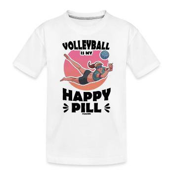 Volleyball Beach Volleyball Gift Beach - Kids' Premium Organic T-Shirt - white - Front