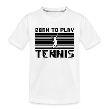 tennis - T-shirt bio Premium Enfant - blanc - Devant