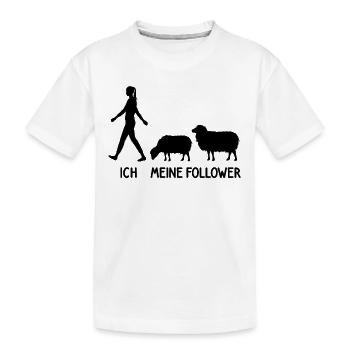Ich Meine Follower Schaf Hirte Landwirt Bauer - Kinder Premium Bio T-Shirt - Weiß - Vorne