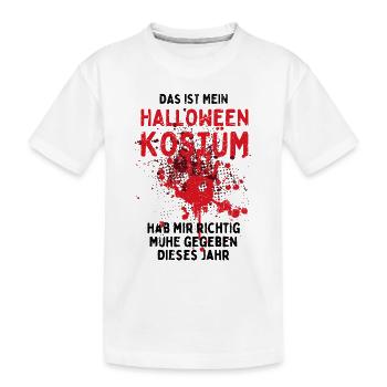 Das ist mein Halloween Kostüm - Lustiger Spruch - Kinder Premium Bio T-Shirt - Weiß - Vorne
